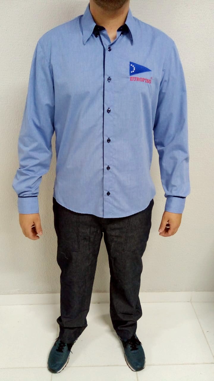 Camisa social masculina manga longa